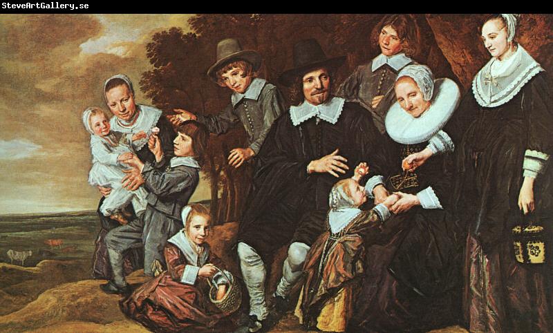 Frans Hals A Family Group in a Landscape